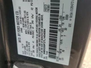 2020 Ford Transit Connect XLT with VIN NM0GS9F27L1454084, listed as a Copart auction lot 42325595 with 62,457 mi miles and Non repairable. Bid and sale history available at DreamBid. Image 15.