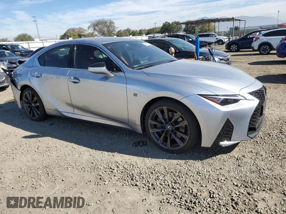 2024 Lexus IS 300 with VIN JTHBA1D25R5131172, listed as a Copart auction lot 43476375 with 22,835 mi miles and Salvage title. Bid and sale history available at DreamBid. Image 4.