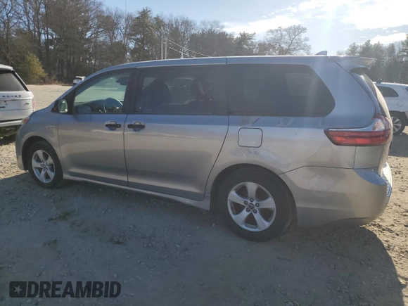 2019 Toyota Sienna L with VIN 5TDZZ3DC2KS972203, listed as a Copart auction lot 41411405 with 0 mi miles and Clean Title. Bid and sale history available at carsss.com. Image 2.