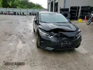 2021 Nissan Versa SV with VIN 3N1CN8EV9ML861593, listed as a Copart auction lot 56629195 with 77,522 mi miles and Salvage title. Bid and sale history available at DreamBid. Image 13.