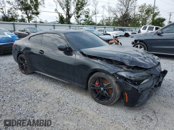 2022 BMW 4 Series 430i z VIN WBA53AP08NCJ06319, wystawiony jako Copart lot #50144015 z przebiegiem 17 935 mil mil oraz Szkoda całkowita • Salvage title. Historia ofert i sprzedaży dostępna na DreamBid. Obrazek 4.
