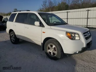2007 Honda Pilot EX-L with VIN 2HKYF18767H525635, listed as a Copart auction lot 49491465 with 163,053 mi miles and Clean Title. Bid and sale history available at carsss.com. Image 4.