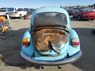 1973 Volkswagen Beetle with VIN 1332178415, listed as a Copart auction lot 41558625 with 16,505 mi miles and Salvage Title. Bid and sale history available at DreamBid. Image 6.