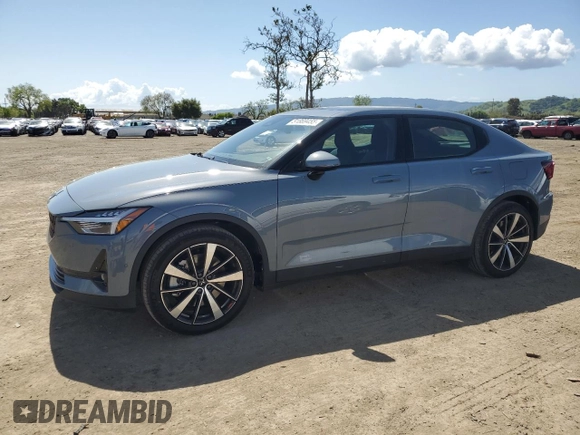 2022 Polestar 2 with VIN LPSED3KA3NL078210, listed as a Copart auction lot 51869455 with 22,417 mi miles and Salvage Title. Bid and sale history available at carsss.com. Image 1.