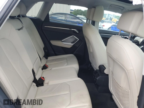 2021 Audi Q3 S line Premium with VIN WA1DECF37M1028653, listed as a Copart auction lot 61348155 with 42,322 mi miles and Salvage title. Bid and sale history available at DreamBid. Image 10.