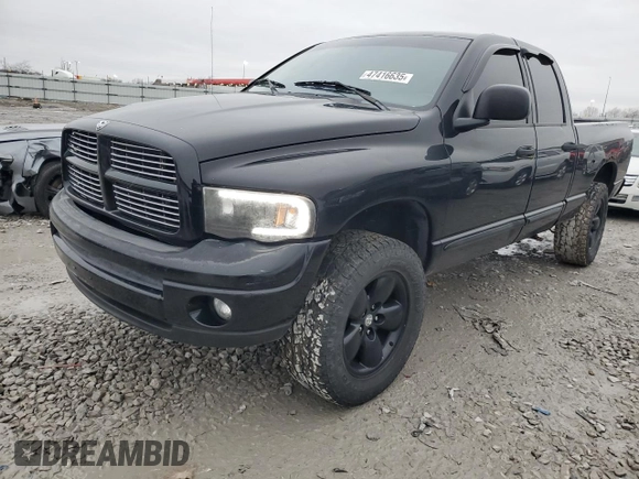 2004 Dodge 1500 ST with VIN 1D3HU18D24J176351, listed as a Copart auction lot 47416635 with 285,959 mi miles and Salvage Title. Bid and sale history available at carsss.com. Image 1.