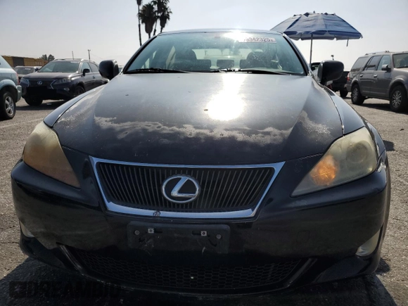 2008 Lexus IS 250 with VIN JTHBK262182063274, listed as a Copart auction lot 63342325 with 156,037 mi miles and Salvage title. Bid and sale history available at DreamBid. Image 5.