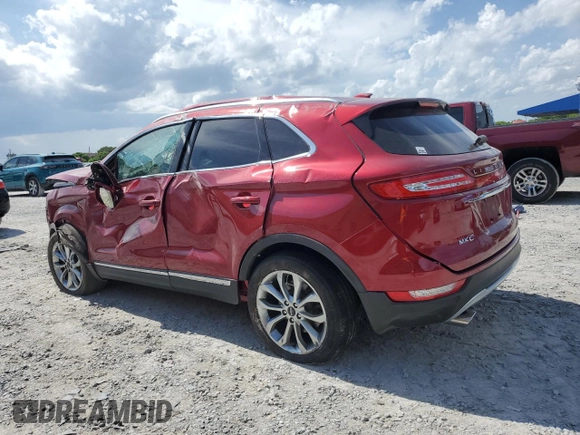 2019 Lincoln MKC Select with VIN 5LMCJ2C92KUL04158, listed as a Copart auction lot 59136185 with 15,098 mi miles and Non repairable. Bid and sale history available at DreamBid. Image 2.