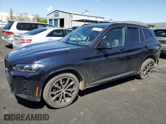 2023 BMW X3 M40i with VIN 5UX83DP0XP9P56592, listed as a Copart auction lot 52014325 with Not Provided miles and Salvage Title. Bid and sale history available at DreamBid. Image 1.