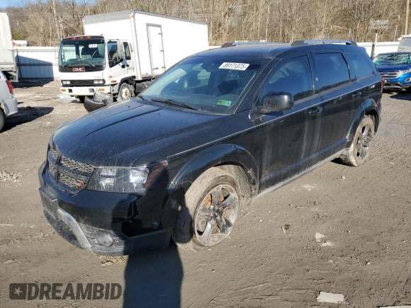 2019 Dodge Journey Crossroad with VIN 3C4PDCGB5KT865905, listed as a Copart auction lot 89171375 with 51,818 mi miles and Salvage Title. Bid and sale history available at DreamBid. Image 1.