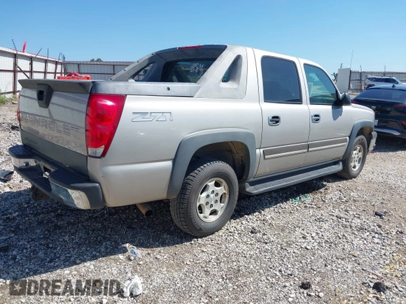 2004 Chevrolet Avalanche Z71 with VIN 3GNEK12T74G334998, listed as a IAAI auction lot 42705106 with 267,992 mi miles and . Bid and sale history available at DreamBid. Image 4.