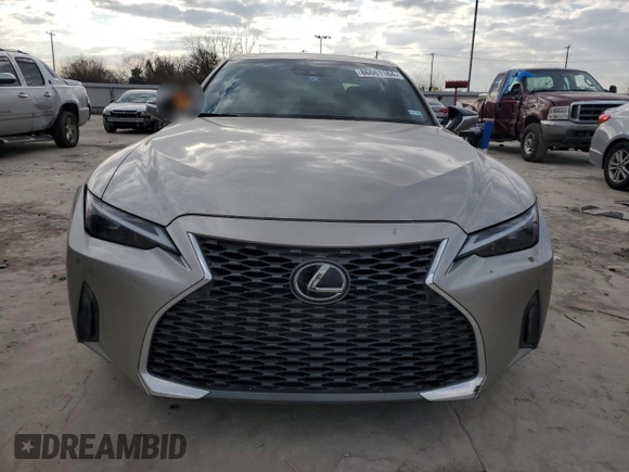 2023 Lexus IS 300 with VIN JTHCA1D29P5125490, listed as a Copart auction lot 86061184 with 42,569 mi miles and Salvage title. Bid and sale history available at DreamBid. Image 5.