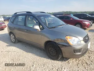 2009 Kia Rondo LX Base with VIN KNAFG528697282779, listed as a Copart auction lot 58926614 with 115,355 mi miles and Salvage Title. Bid and sale history available at carsss.com. Image 4.