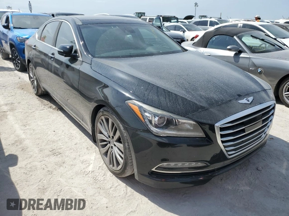 2015 Hyundai Genesis 5.0L with VIN KMHGN4JFXFU067518, listed as a Copart auction lot 75999994 with 0 mi miles and Non Repairable. Bid and sale history available at carsss.com. Image 4.