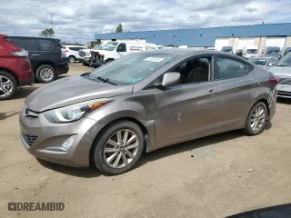 2014 Hyundai Elantra Limited with VIN 5NPDH4AE0EH529650, listed as a Copart auction lot 51405505 with 121,806 mi miles and Clean Title. Bid and sale history available at carsss.com. Image 1.