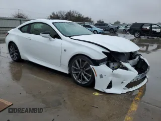 2020 Lexus RC 300 F Sport z VIN JTHGA5BC0L5010484, wystawiony jako Copart lot #82191544 z przebiegiem 39 411 mil mil oraz Szkoda całkowita • Salvage title. Historia ofert i sprzedaży dostępna na DreamBid. Obrazek 4.