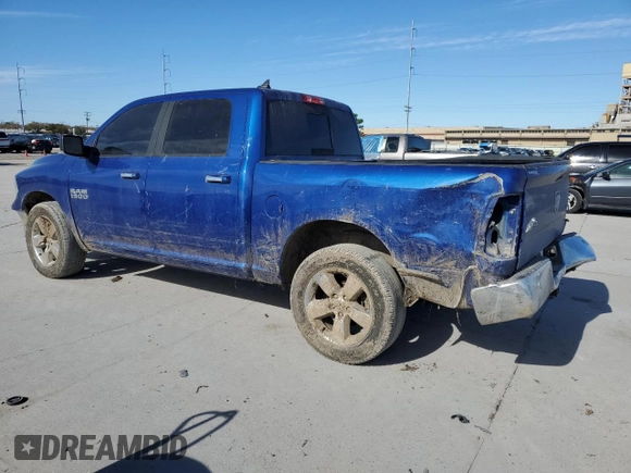 2018 Ram 1500 Big Horn with VIN 1C6RR7LG0JS258000, listed as a Copart auction lot 43453985 with 127,223 mi miles and Salvage Title. Bid and sale history available at carsss.com. Image 2.