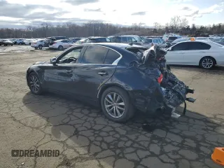 2014 Infiniti Q50 Premium with VIN JN1BV7AR7EM689683, listed as a Copart auction lot 49952785 with 149,848 mi miles and Salvage Title. Bid and sale history available at carsss.com. Image 2.