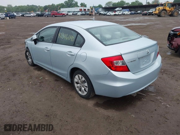 2012 Honda Civic LX z VIN 19XFB2F54CE018953, wystawiony jako IAAI lot #42346090 z przebiegiem 156 370 mil mil oraz . Historia ofert i sprzedaży dostępna na DreamBid. Obrazek 3.
