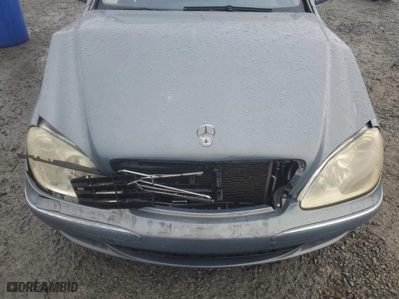 2006 Mercedes-Benz S-Class 3.7L with VIN WDBNF67JX6A483715, listed as a Copart auction lot 80073534 with 0 mi miles and Salvage Title. Bid and sale history available at carsss.com. Image 12.