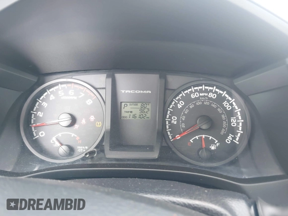 2016 Toyota Tacoma SR with VIN 5TFRX5GN7GX073756, listed as a IAAI auction lot 42169580 with 116,102 mi miles and . Bid and sale history available at carsss.com. Image 7.