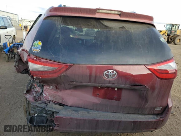 2020 Toyota Sienna XLE with VIN 5TDDZ3DC2LS243324, listed as a Copart auction lot 46673525 with 88,551 mi miles and Salvage Title. Bid and sale history available at carsss.com. Image 6.