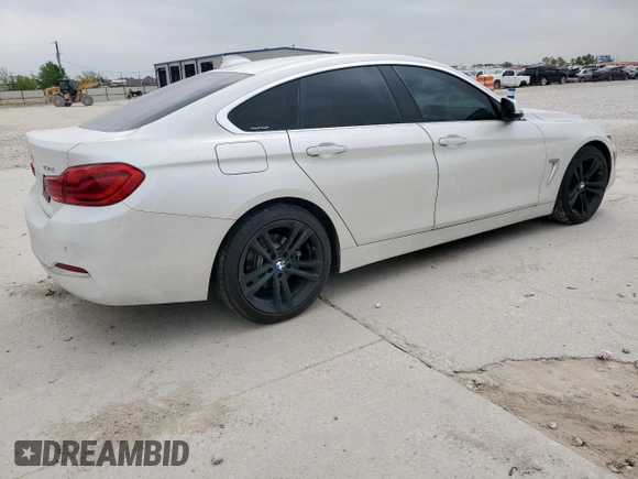 2019 BMW 4 Series 430i with VIN WBA4J1C55KBM18487, listed as a Copart auction lot 51509695 with 77,252 mi miles and Salvage Title. Bid and sale history available at carsss.com. Image 3.