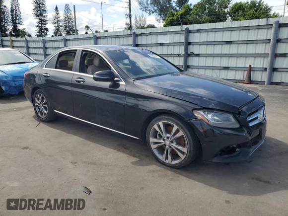 2017 Mercedes-Benz C 300 with VIN 55SWF4JB8HU207344, listed as a Copart auction lot 62652345 with 134,618 mi miles and Clean title. Bid and sale history available at DreamBid. Image 4.