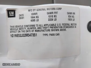 2002 Chevrolet Malibu LS with VIN 1G1NE52J22M547351, listed as a IAAI auction lot 40978949 with 118,437 mi miles. Bid and sale history available at carsss.com. Image 9.