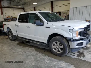 2019 Ford F-150 XL with VIN 1FTFW1E4XKFA16846, listed as a Copart auction lot 61345795 with 128,587 mi miles and Salvage title. Bid and sale history available at DreamBid. Image 4.