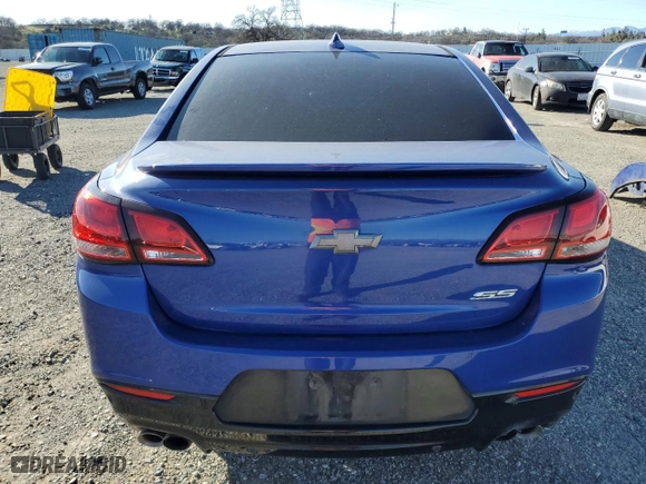 2017 Chevrolet SS with VIN 6G3F15RW8HL305268, listed as a Copart auction lot 44153135 with 56,557 mi miles and Salvage Title. Bid and sale history available at carsss.com. Image 6.