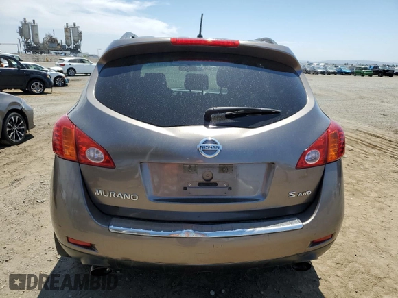 2009 Nissan Murano LE with VIN JN8AZ18W99W103084, listed as a Copart auction lot 67881514 with 183,715 mi miles and Non Repairable. Bid and sale history available at carsss.com. Image 6.