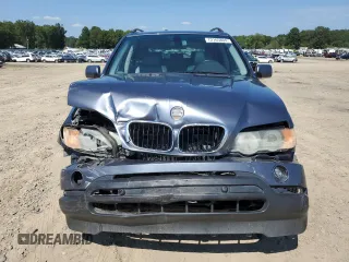 2002 BMW X5 3.0i with VIN 5UXFA53502LV72861, listed as a Copart auction lot 72165804 with 184,596 mi miles and Salvage Title. Bid and sale history available at carsss.com. Image 5.