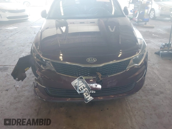 2018 Kia Optima LX with VIN 5XXGT4L36JG274564, listed as a IAAI auction lot 41535874 with 91,883 mi miles and . Bid and sale history available at DreamBid. Image 6.