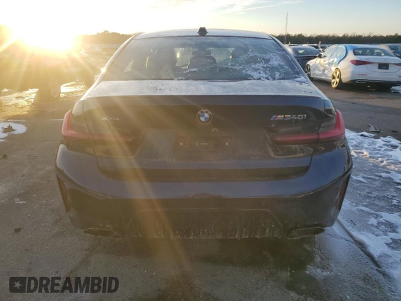 2024 BMW 3 Series M340i xDrive with VIN 3MW49FF08R8E47970, listed as a Copart auction lot 89116745 with 7,898 mi miles and Salvage Title. Bid and sale history available at carsss.com. Image 6.