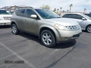 2005 Nissan Murano SL z VIN JN8AZ08T05W310800, wystawiony jako IAAI lot #42102486 z przebiegiem 144 087 mil mil oraz . Historia ofert i sprzedaży dostępna na DreamBid. Obrazek 1.