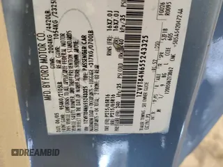 2005 Ford Mustang Deluxe с VIN 1ZVFT84N655243325, выставлен на аукционе Copart как лот 62037365 с пробегом 146 168 миль миль и Списание • Salvage title. История ставок и продаж доступна на DreamBid. Изображение 13.