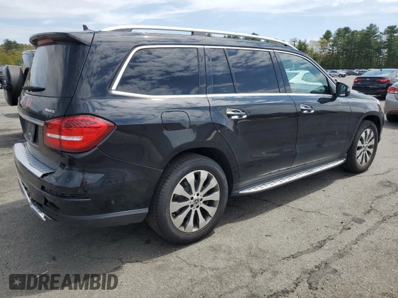 2019 Mercedes-Benz GLS 450 with VIN 4JGDF6EE3KB229380, listed as a Copart auction lot 55335245 with 107,130 mi miles and Salvage title. Bid and sale history available at DreamBid. Image 3.