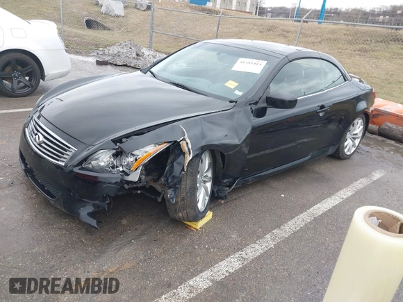 2011 Infiniti G37 with VIN JN1CV6FE8BM952456, listed as a IAAI auction lot 41384414 with 95,296 mi miles. Bid and sale history available at carsss.com. Image 2.