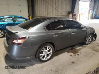 2014 Nissan Maxima SV with VIN 1N4AA5AP6EC912167, listed as a Copart auction lot 61301315 with 124,373 mi miles and Salvage title. Bid and sale history available at DreamBid. Image 3.