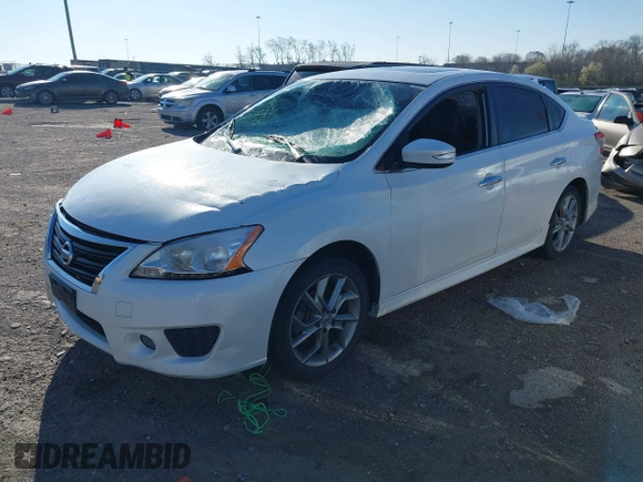 2015 Nissan Sentra SR with VIN 3N1AB7AP5FY311217, listed as a IAAI auction lot 41801308 with 124,266 mi miles and . Bid and sale history available at DreamBid. Image 2.