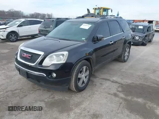 2012 GMC Acadia SLT1 with VIN 1GKKVRED4CJ193024, listed as a IAAI auction lot 41643244 with 185,726 mi miles. Bid and sale history available at carsss.com. Image 2.