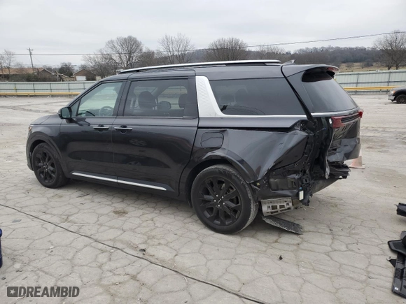 2023 Kia Carnival SX Prestige with VIN KNDNE5H32P6269109, listed as a Copart auction lot 86169114 with 34,104 mi miles and Salvage Title. Bid and sale history available at carsss.com. Image 2.