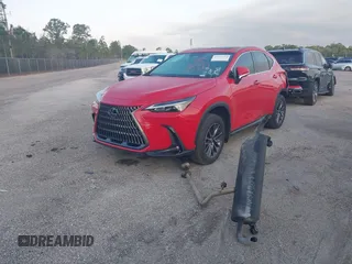 2025 Lexus NX with VIN 2T2ADCAZ8SC018984, listed as a IAAI auction lot 41641184 with 14,489 mi miles. Bid and sale history available at carsss.com. Image 2.