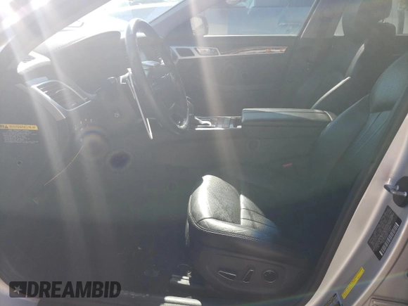 2017 Genesis G80 3.8L with VIN KMHGN4JE4HU172064, listed as a Copart auction lot 81132543 with 126,750 mi miles and Salvage Title. Bid and sale history available at carsss.com. Image 7.