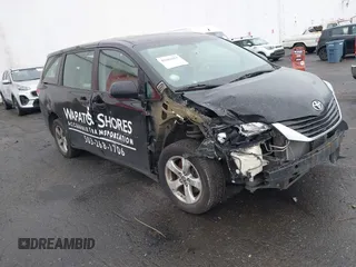 2014 Toyota Sienna L with VIN 5TDZK3DC0ES503930, listed as a IAAI auction lot 41654153 with 178,430 mi miles and . Bid and sale history available at DreamBid. Image 1.