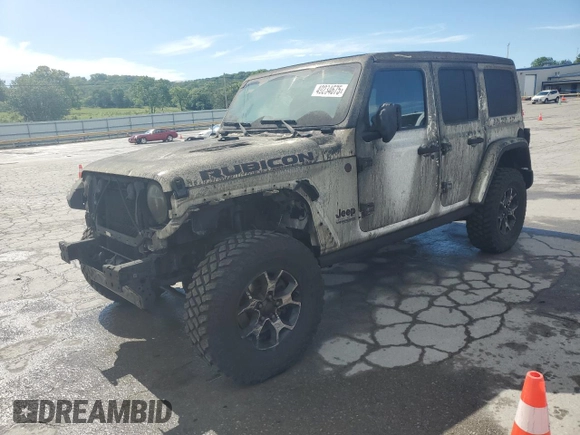 2020 Jeep Wrangler Unlimited Rubicon z VIN 1C4HJXFG6LW306683, wystawiony jako Copart lot #49234675 z przebiegiem Nie podano mil oraz Szkoda całkowita • Salvage title. Historia ofert i sprzedaży dostępna na DreamBid. Obrazek 1.