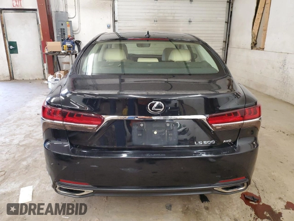 2019 Lexus LS 500 with VIN JTHC51FF6K5006583, listed as a Copart auction lot 81748074 with 98,323 mi miles and Salvage title. Bid and sale history available at DreamBid. Image 6.
