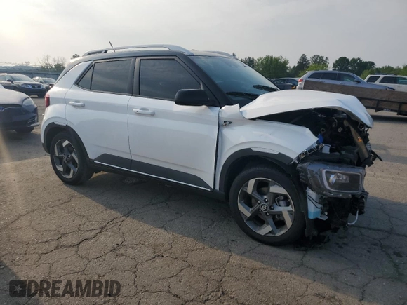 2024 Hyundai Venue Limited with VIN KMHRC8A30RU279778, listed as a Copart auction lot 59557425 with 5,838 mi miles and Salvage title. Bid and sale history available at DreamBid. Image 4.