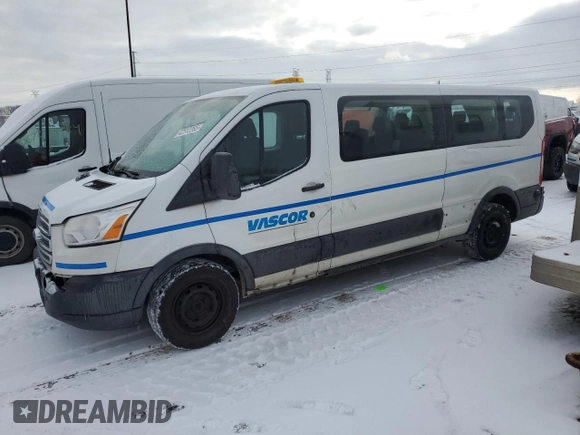 2019 Ford Transit Passenger XL z VIN 1FBZX2ZM1KKB84218, wystawiony jako Copart lot #42512365 z przebiegiem 91 495 mil mil oraz Czysty tytuł • Clean title. Historia ofert i sprzedaży dostępna na DreamBid. Obrazek 1.